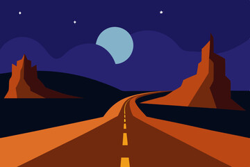 road in the desert