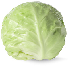 Fresh cabbage isolated on white background