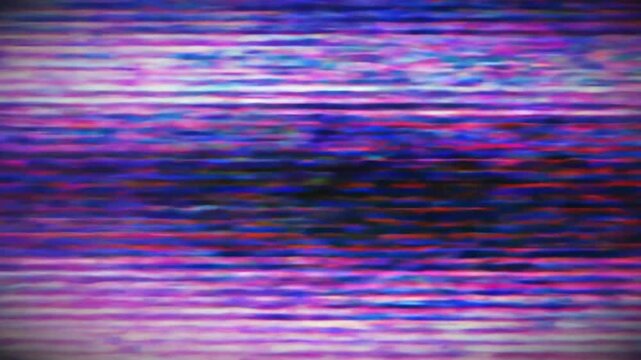abstract blue background with rays, old style tv noice animation