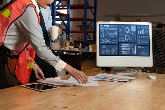 Business data dashboard provide business intelligence analytic for marketing strategy planning snugly with big data set to analyze customer demands and foreseeing business future - Powered by Adobe