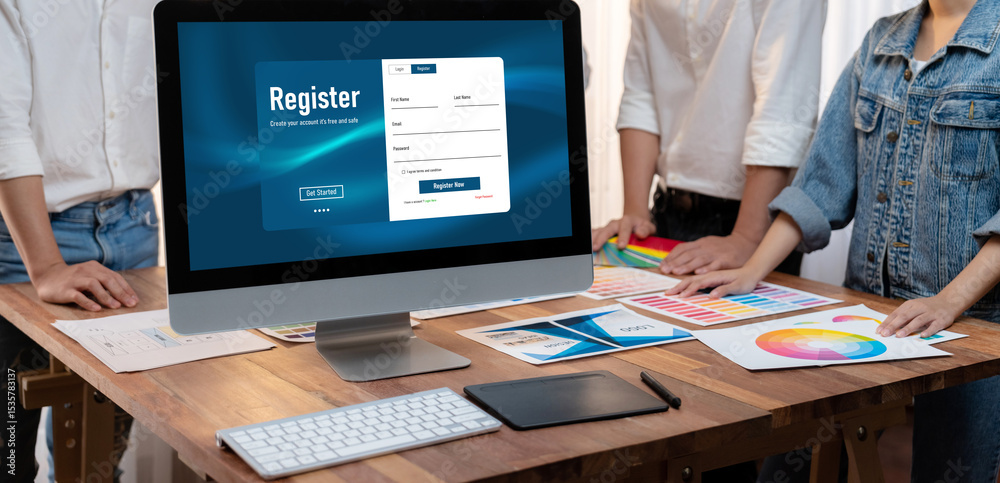 Poster online registration form for brisk form filling on the internet website