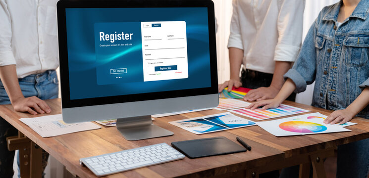 Online registration form for brisk form filling on the internet website