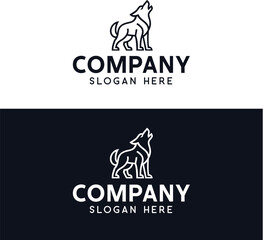 Wolf Logo Design. Strong and Wild Animal Symbol for Outdoor Brands, Teams, or Wilderness Businesses