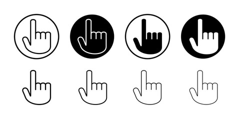 CTR icon Thin line illustration set vector