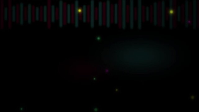 Neon Ripple Curtains and Flashing Color Bokeh Animation