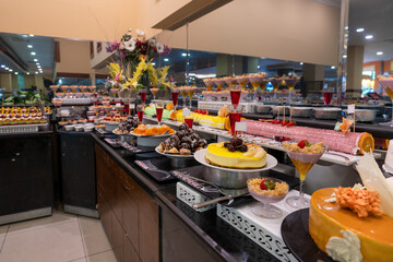 Dessert variations of an resort self service 