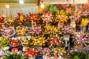 Fototapeta premium beautiful flowers in a flower shop