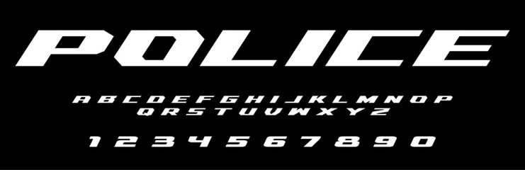 Police lettering vector graphic apparel clothing prints eps svg png. Typography Fonts graphics designs posters stickers. Download it Now in high resolution format and print it in any size