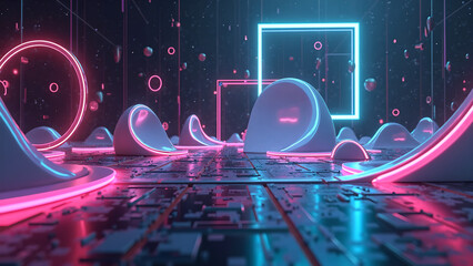 abstract neon light background