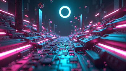 abstract neon light background
