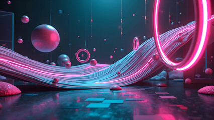 abstract neon light background