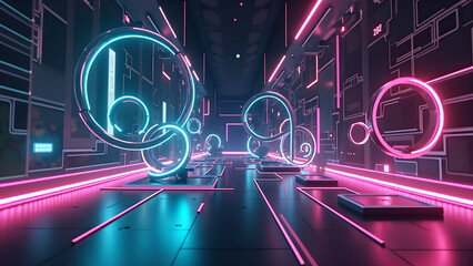 abstract neon light background