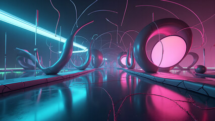 abstract neon light background