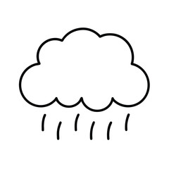 Rain Cloud graphic perfect for seasonal themes Vector illustration