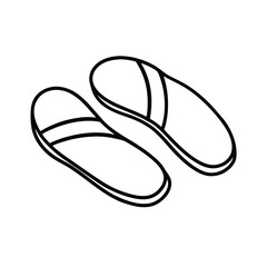 Sandals graphic perfect for seasonal themes Vector illustration