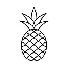 Pineapple graphic perfect for seasonal themes Vector illustration