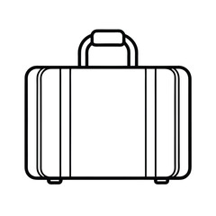 Suitcase graphic perfect for seasonal themes Vector illustration