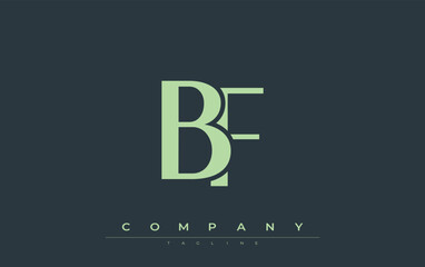 BF Modern Initials Logo Design. Branding logo with stylized initials showcasing bold design and modern aesthetic. Ideal for professional business branding or creative projects focusing on minimalistic
