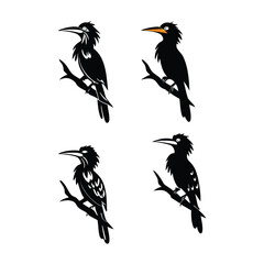set of vector birds