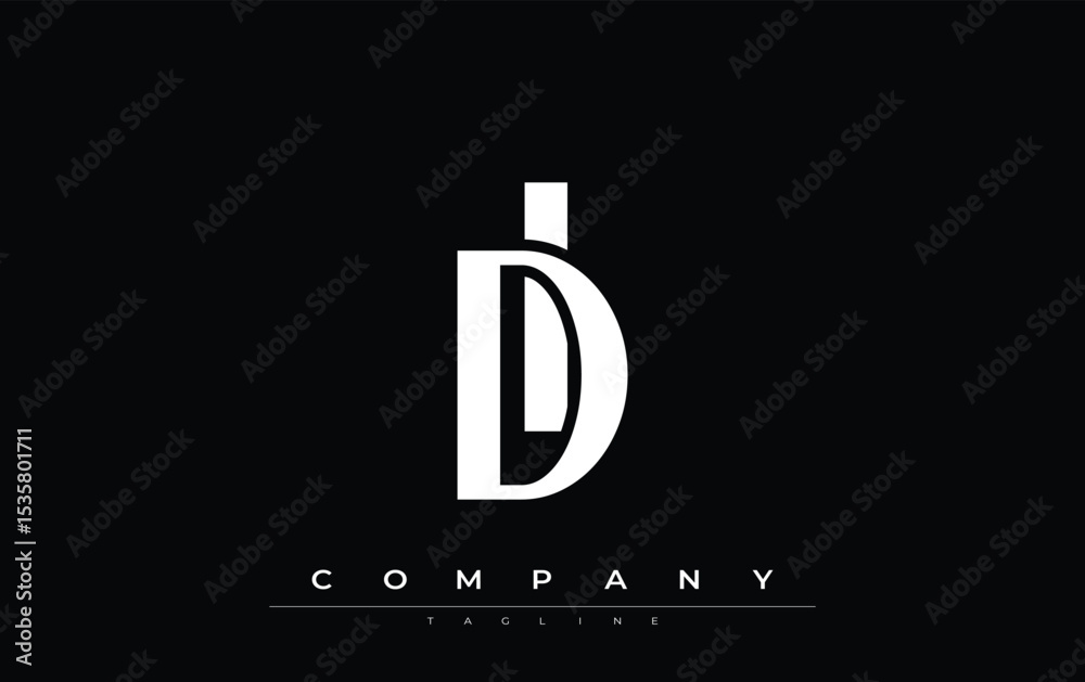 Fototapete di modern initials logo design. branding logo with stylized initials showcasing bold design and mode