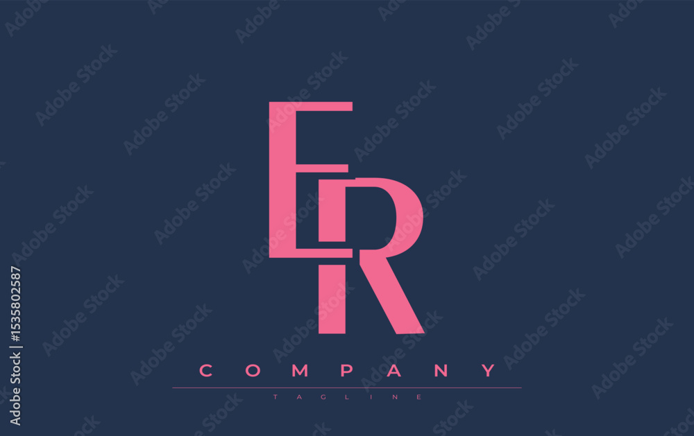 Fototapete er modern initials logo design. branding logo with stylized initials showcasing bold design and mode