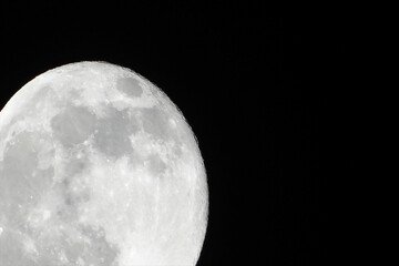 full moon close up xraters