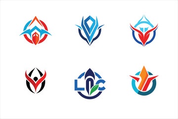 Editable Business Logo and Branding Vector Set