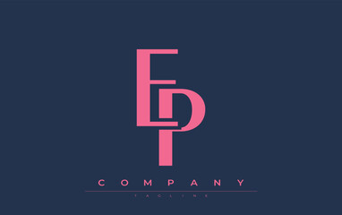 EP Modern Initials Logo Design. Branding logo with stylized initials showcasing bold design and modern aesthetic. Ideal for professional business branding or creative projects focusing on minimalistic