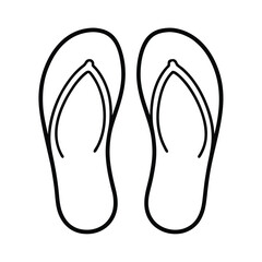 Flip Flops graphic perfect for seasonal themes Vector illustration