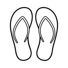 Flip Flops Pattern graphic perfect for seasonal themes Vector illustration