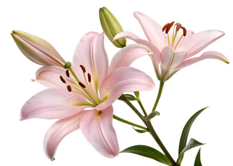 Fototapeta premium pink lily flower