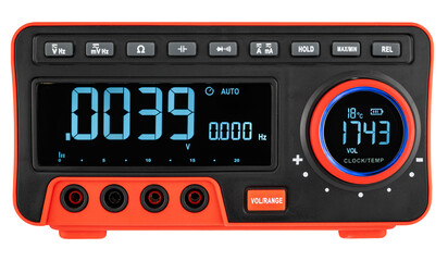 Modern multimeter with LCD screen