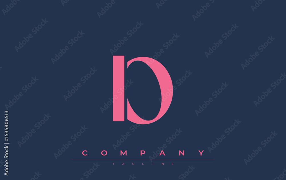 Fototapete io modern initials logo design. branding logo with stylized initials showcasing bold design and mode