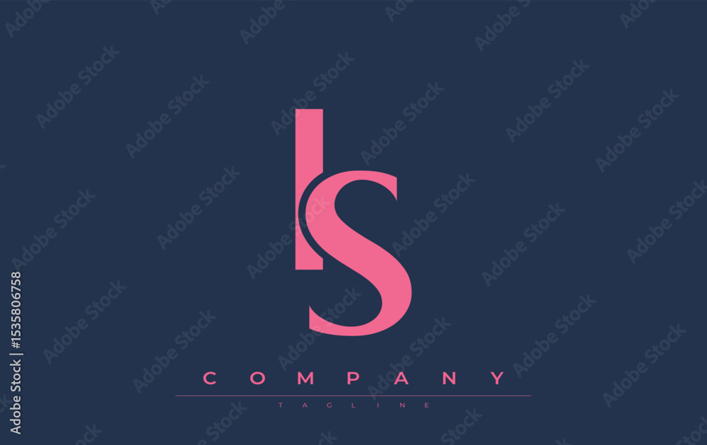 Fototapete is modern initials logo design. branding logo with stylized initials showcasing bold design and mode