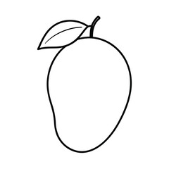 Mango graphic perfect for seasonal themes Vector illustration
