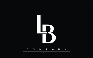 LB Modern Initials Logo Design. Branding logo with stylized initials showcasing bold design and modern aesthetic. Ideal for professional business branding or creative projects focusing on minimalistic