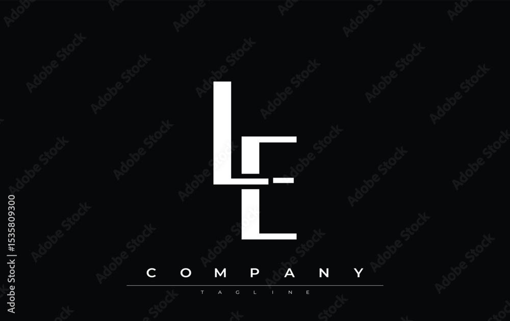 Fototapete le modern initials logo design. branding logo with stylized initials showcasing bold design and mode