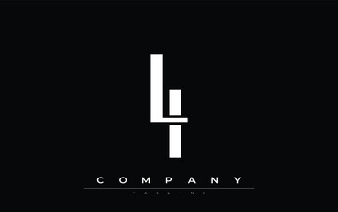 LI Modern Initials Logo Design. Branding logo with stylized initials showcasing bold design and modern aesthetic. Ideal for professional business branding or creative projects focusing on minimalistic