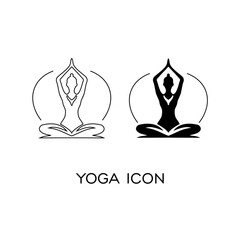 YOGA ICON VECTOR