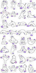 Yoga Cat Life Character