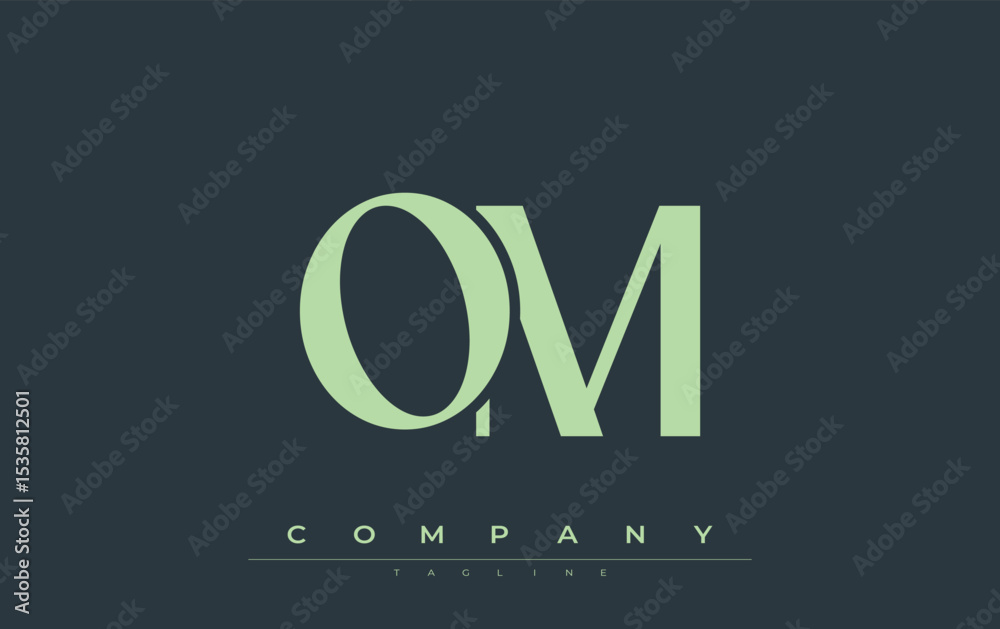 Fototapete om modern initials logo design. branding logo with stylized initials showcasing bold design and mode