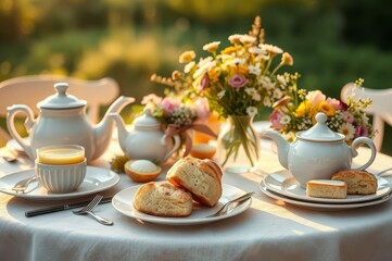 Chic Countryside Catering Setup