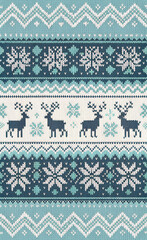 christmas seamless pattern with snowflakes