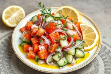 Fresh Cucumber Tomato Salad