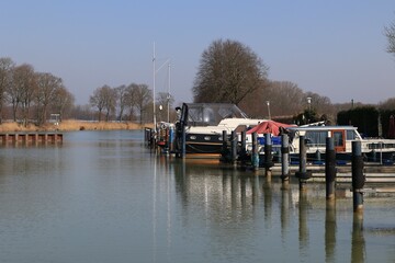 Kleiner Hafen am Dortmund-Ems-Kanal bei Senden im Münsterland