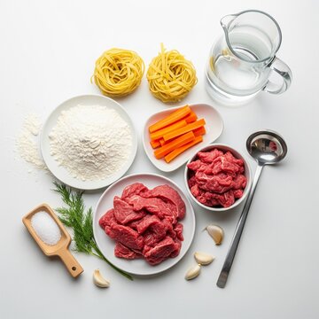 Kazakh Салма Salma &mdash; Noodle Soup with Meat 