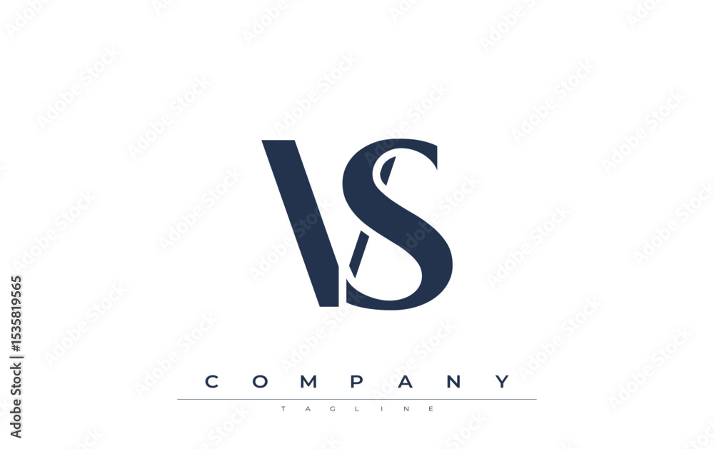 Fototapete vs modern initials logo design. branding logo with stylized initials showcasing bold design and mode