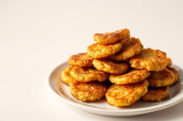Golden Crispy Hash Browns Stack