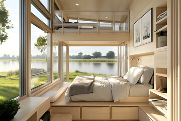 Tiny House Serenity: Lakeside Retreat Interior