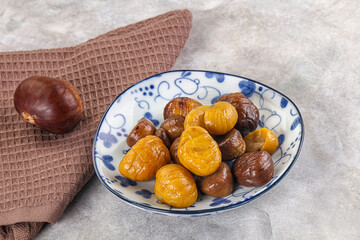 Roasted sweet natural organic shestnut